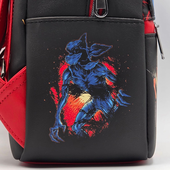 Loungefy Stranger Things Group Demogorgon Mini Backpack New - Picture 8 of 10